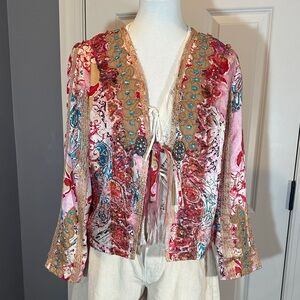 Colorful Women's Top with Embellishments